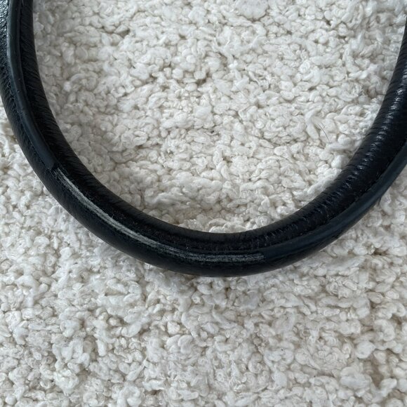 Badgley Mischka Black Leather Handbag - Picture 10 of 12